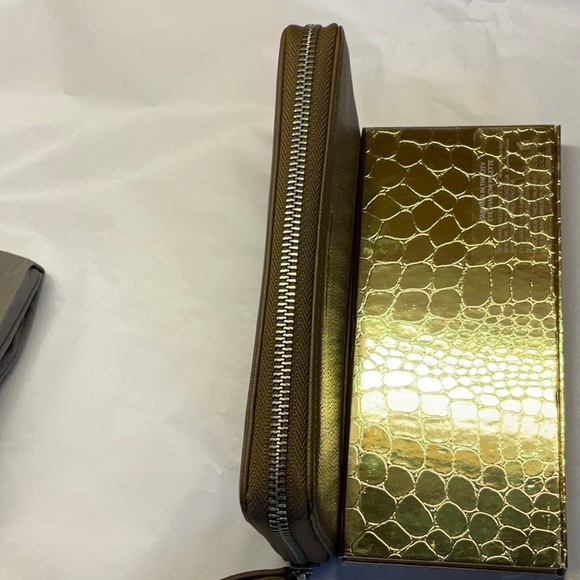 Liebeskind Zip Wallet Clutch Leather Brown - Picture 4 of 7